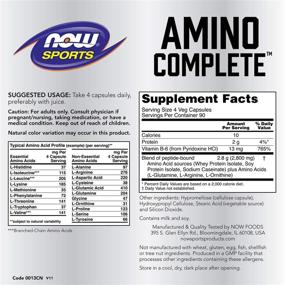 img 3 attached to 💪 NOW Sports Nutrition Protein Blend with 20 Aminos Complete and B-6, Beige, 360 Capsules