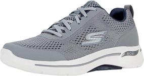 img 4 attached to Stylish Skechers Men's Sneaker Charcoal 9.5 - Comfort and Durability Combined