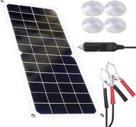 🔋 czx 10w portable solar battery trickle charger: efficient waterproof solar panels kit for car, rv, boat, and more logo