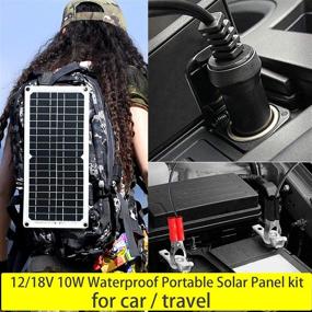 img 3 attached to 🔋 CZX 10W Portable Solar Battery Trickle Charger: Efficient Waterproof Solar Panels Kit for Car, RV, Boat, and More