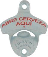 starr wall mounted opener - for easy beer access: abre cerveza aqui (open beer here) логотип