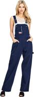 👖 revolt women's juniors baggy straight leg twill overalls: trendy comfort for stylish ladies logo