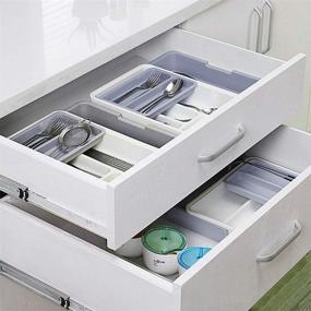 img 2 attached to MDHAND Kitchen Drawer Organizer Expandable