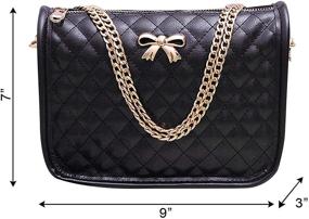 img 1 attached to Shoulder Quilted Crossbody Handbags Pocketbooks Women's Handbags & Wallets in Satchels