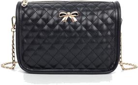 img 3 attached to Shoulder Quilted Crossbody Handbags Pocketbooks Women's Handbags & Wallets in Satchels