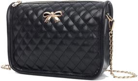 img 2 attached to Shoulder Quilted Crossbody Handbags Pocketbooks Women's Handbags & Wallets in Satchels