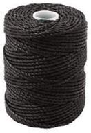 🧵 c-lon tex 400 bead cord spool - 1mm, 39 yards, heavy weight - black logo