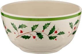 img 2 attached to 🎄 Lenox Holiday Melamine Bowls Set: Festive Elegance for Entertaining and Dining