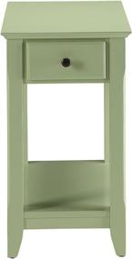 img 3 attached to ACME Furniture Acme 82840 Bertie Side Table: Light Green Elegance in One Size