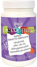img 1 attached to 8-Ounce Deco Art Americana Decoupage Wide-Mouth Napkin Paint