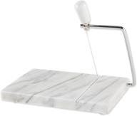 🧀 rsvp international white marble cheese slicer & cutting board: effortlessly slice and serve cheeses, meats, and appetizers with elegance logo