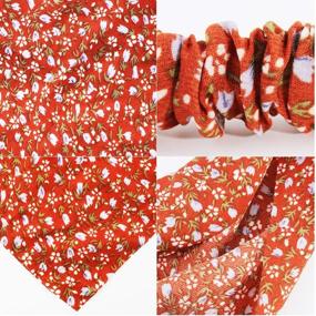 img 2 attached to 🌸 TOBATOBA Floral Hair Scarf Headband - 5 Pcs Hair Bandanas for Women – Stylish Elastic Headbands for Women Hair Accessories