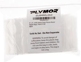 img 1 attached to 📦 Ultimate Packaging & Shipping Supplies: Plymor Heavy Plastic Reclosable Zipper Solution