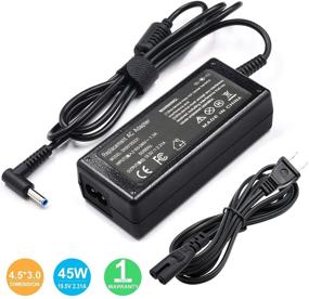 img 1 attached to 💡 45W AC Adapter Laptop Charger for HP Pavilion 11 13 15 X360 M3, EliteBook Folio 1040 G1 G2 G3, TouchSmart 11 13 15, 15-f009wm 15-f024wm, Spectre Ultrabook 13, Stream 13 11 14 Series - Power Cord Included