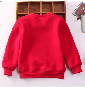 img 1 attached to Sweatshirts Christmas Reindeer Crewneck Pullover Boys' Clothing for Active