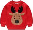 sweatshirts christmas reindeer crewneck pullover boys' clothing for active logo