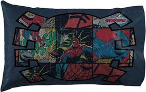 img 1 attached to Optimized for SEO: Marvel 🕷️ Spiderman 'Jump Kick' Microfiber Standard Pillowcase