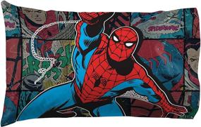 img 2 attached to Optimized for SEO: Marvel 🕷️ Spiderman 'Jump Kick' Microfiber Standard Pillowcase