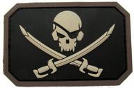 🏴 pirate skull flag morale patch - pvc: embrace the gritty appeal of black (swat) logo