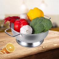 stainless strainers colanders dishwasher vegetables logo