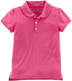 img 1 attached to OshKosh B'Gosh Girls' Short-Sleeve Uniform Polo: Classic and Comfortable School Attire