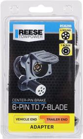 img 1 attached to 🚚 Reese Towpower 8536200 Trailer Adapter, 6-Pin to 7-Blade with Center Pin Brake, Enhanced SEO, 1 Pack