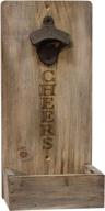 🍺 hearthside collection cwi gifts cheers beer bottle opener in elegant brown finish логотип