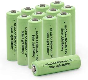 img 3 attached to ⚡️ QBLPOWER AA Ni-cd 800mAh Solar Light Batteries for Garden/Lawn/Sidewalk - 12PCS AA800mAh