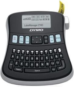 img 4 attached to DYMO Desktop Label Maker: LabelManager 210D - Easy-to-Use Portable Label Maker with Smart Keys, QWERTY Keyboard, and Large Display for Home & Office Organization