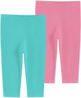 latuza girls' cotton capri leggings - girls' clothing essential for perfect leggings style logo