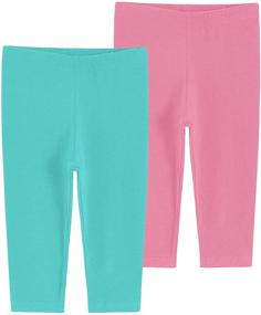 img 4 attached to Latuza Girls' Cotton Capri Leggings - Girls' Clothing Essential for Perfect Leggings Style