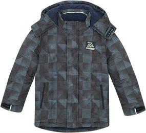 img 4 attached to SNOW DREAMS Boys Active Puffer Jacket - Warm Winter Camo Coat with Zip & Fleece Lining