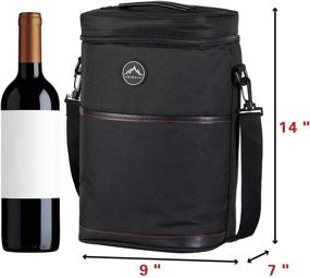 img 3 attached to Himal 4 Bottle Wine-Bag: Insulated, Portable, and Versatile - Perfect for Wine Lovers on the Go!