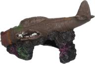 🛩️ exploring history: blue ribbon pet products exotic environments sunken wwii plane with cave brown logo