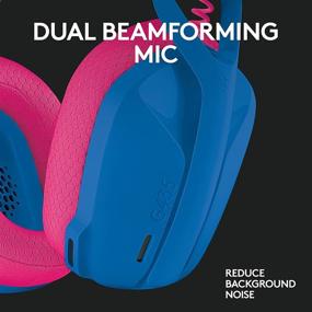 img 1 attached to Logitech G435 Blue: Lightweight Wireless Gaming Headset with Lightspeed and Bluetooth Connectivity, Built-in Mics, 18-Hour Battery Life, Dolby Atmos Compatibility for PC, PS4/PS5, Mobile