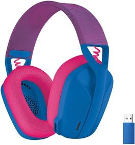 img 4 attached to Logitech G435 Blue: Lightweight Wireless Gaming Headset with Lightspeed and Bluetooth Connectivity, Built-in Mics, 18-Hour Battery Life, Dolby Atmos Compatibility for PC, PS4/PS5, Mobile