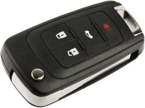 img 2 attached to 🔑 Enhance Your Vehicle's Security with Key Fob Keyless Entry Remote Flip Shell Case & Pad for Buick, Chevy, GMC