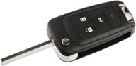 🔑 enhance your vehicle's security with key fob keyless entry remote flip shell case & pad for buick, chevy, gmc logo