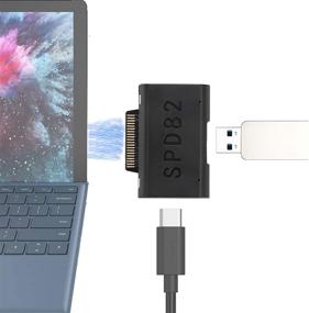 img 4 attached to 🔌 Sisyphy Surface Connect to USBC Charger Adapter with USBA3.0 Port | Compatible for Microsoft Surface Go Pro 6/5/4/3 Laptop | Works with 15V 45W USBC Charger and 3A USBC to USBC Cable (Adapter Only)