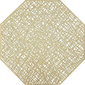 img 4 attached to 🍽️ Octagonal Snowkingdom Placemats: Stylish Centerpiece Decoration