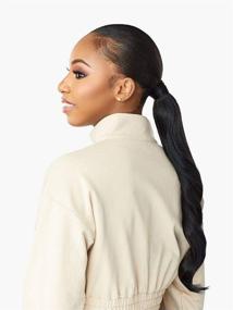 img 2 attached to 🐎 Sensationnel Half Wig 'N Pony Wrap Instant Up 'N Down UD 1 (Jet Black)