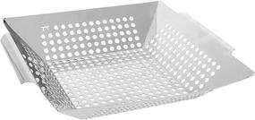 img 4 attached to Outset QS70 Grill Wok - Square 12-Inch Size, 12.25 x 13.5 x 3 inches