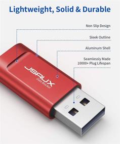 img 1 attached to 🔒 JSAUX USB блокиратор данных (4 шт.) – совместим с быстрой зарядкой, максимальная защита от "подсадки на сок", предотвращение взлома и обеспечение безопасной зарядки – красный.