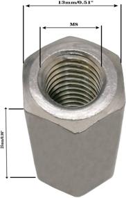 img 1 attached to Coupling Nuts Stainless Steel Metric Hardware