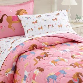 img 4 attached to Wildkin Microfiber Comforter Pillowcase Embroidered Kids' Home Store