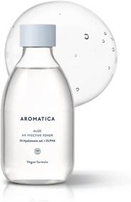 img 4 attached to 🌿 Aromatica Aloe Hy-ffective Toner: Mild Exfoliating Toner w/ Hyaluronic Acid & Aloe Extract, Anti-Wrinkle Properties | All Skin Types