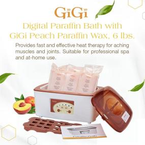 img 3 attached to 🔥 Набор для парафинотерапии GiGi Digital Paraffin Bath с 6 фунтами парафинового воска GiGi Peach.