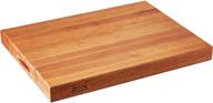 maple wood edge grain reversible cutting board by john boos block - 24x18x2.25 inches logo