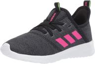 👟 unisex adidas cloudfoam black little boys' shoes logo