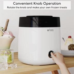 img 3 attached to Ice Cream Maker Machine - Afloia Super Low Noise/2-Quart/Lighter/28W Low Power - Automatic Soft Serve Ice Cream Machine for Kids Dessert/Frozen Fruit Dessert Making - Electronic Easy Sorbet - Easy to Clean and Store